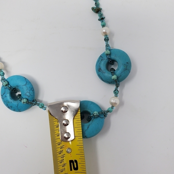 Turquoise Statement Necklace - Picture 10 of 16